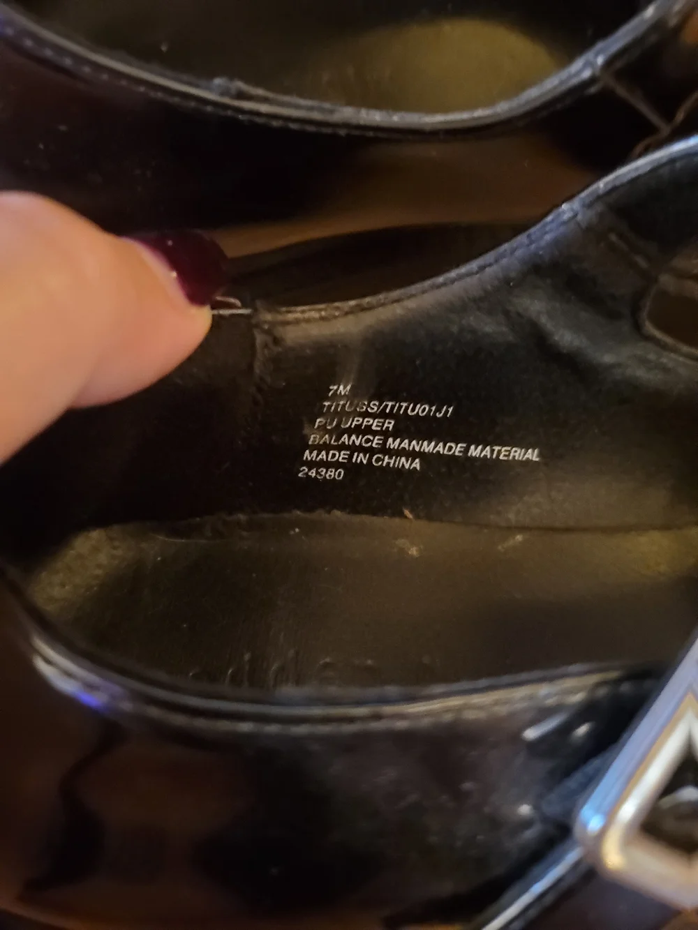 Madden Girl Black Patent Mary Jane Platform Shoes